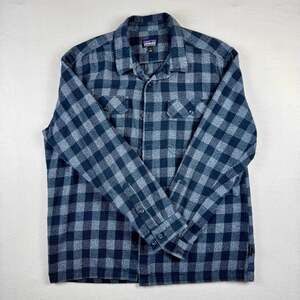 Patagonia Men's Long-Sleeved Fjord Flannel Shirt Size Large